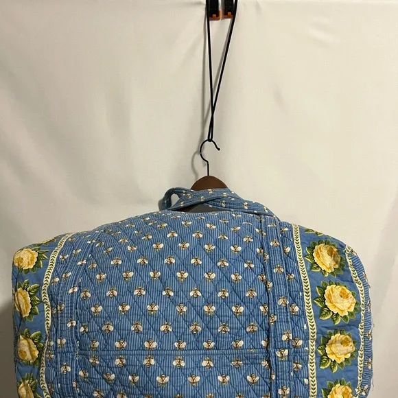 Vintage Vera Bradley Blue Floral Quilted Women's Bag - Picture 6 of 12